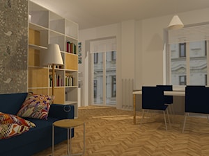 Otwarty salon w skandynawskim stylu - zdjęcie od Natalia Augustynek Interior Design