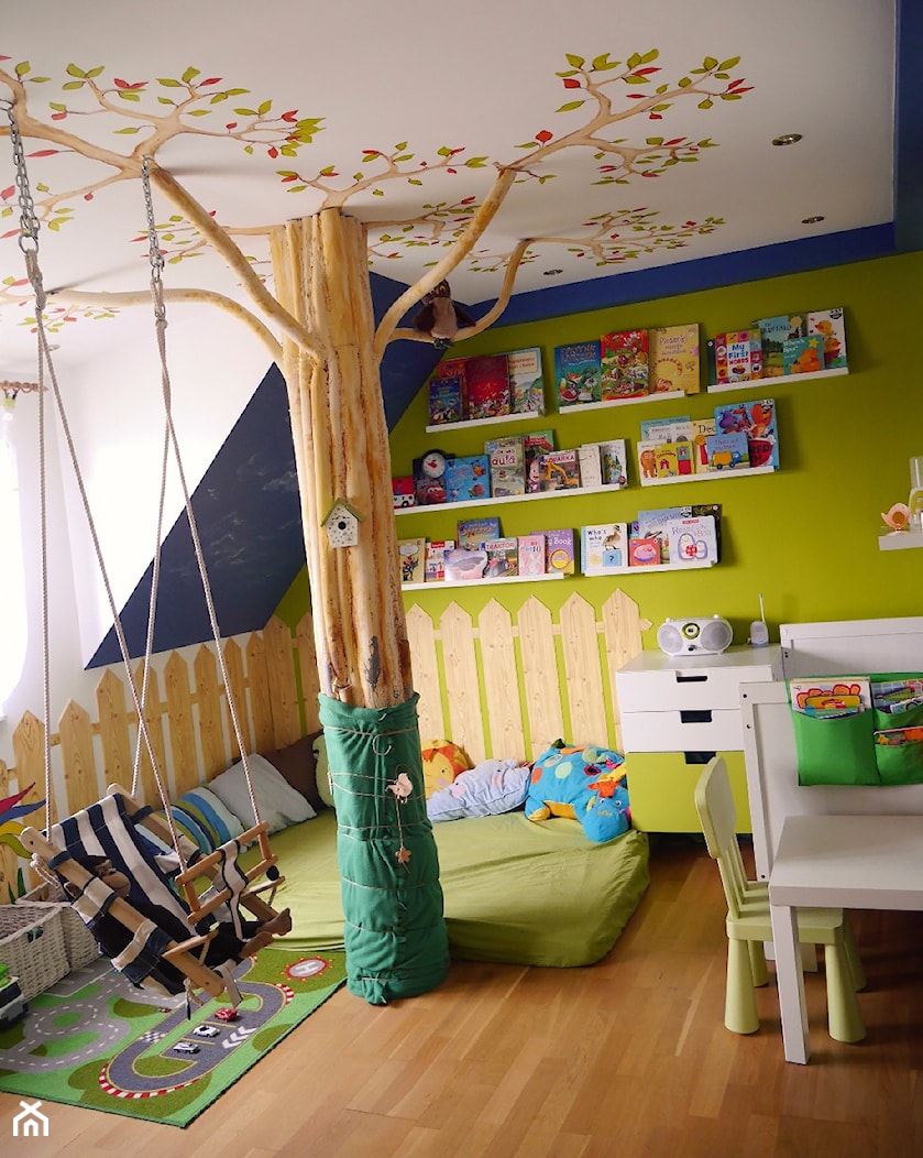 #pokojdziecka - Mały biały niebieski zielony pokój dziecka dla dziecka dla chłopca dla dziewczynki - zdjęcie od agata.fidera@gmail.com - Homebook