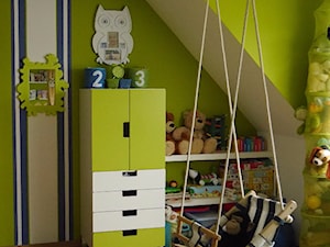 #pokojdziecka - Średni niebieski zielony pokój dziecka dla dziecka dla chłopca dla dziewczynki - zdjęcie od agata.fidera@gmail.com