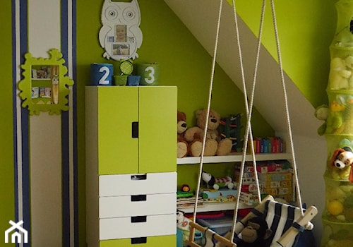 #pokojdziecka - Średni niebieski zielony pokój dziecka dla dziecka dla chłopca dla dziewczynki - zdjęcie od agata.fidera@gmail.com