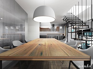 Apartament 100 m2 - Jadalnia, styl industrialny - zdjęcie od MAMBA studio projektowe
