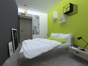 wnętrza apartamentu 60m2 - Sypialnia, styl nowoczesny - zdjęcie od MAMBA studio projektowe