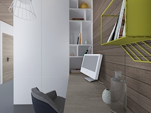 wnętrza apartamentu 60m2 - Biuro, styl minimalistyczny - zdjęcie od MAMBA studio projektowe