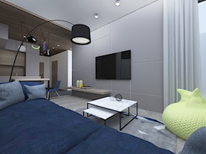 wnętrza apartamentu 60m2 - Salon, styl minimalistyczny - zdjęcie od MAMBA studio projektowe