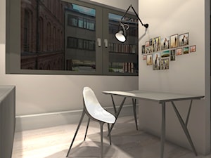 Projekt loftu w Łodzi - Salon, styl industrialny - zdjęcie od Pracownia55