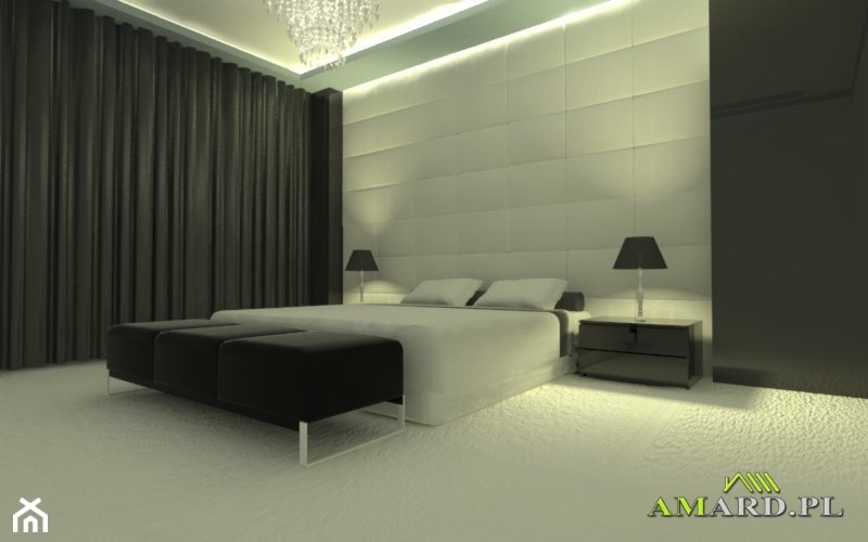 Projekt - Legionowo - Duża sypialnia, styl tradycyjny - zdjęcie od AMARD