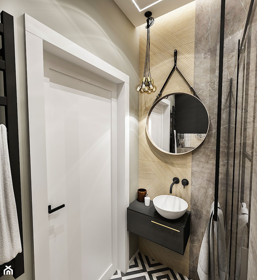 Projekt małej łazienki - Mała łazienka, styl tradycyjny - zdjęcie od BIBI Designe