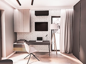 RADOM -2023 / projekt domu jednorodzinnego - Biuro, styl nowoczesny - zdjęcie od BIBI Designe