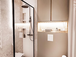 Projekt małego mieszkania - Wawa 1 24 - Łazienka, styl vintage - zdjęcie od BIBI Designe