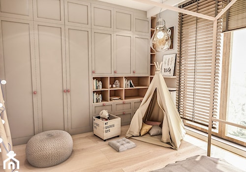 Projekt Mieszkania W-wa 2019 - Mały szary pokój dziecka dla dziecka dla chłopca dla dziewczynki - zdjęcie od BIBI Designe