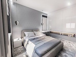 Projekt mieszkania W Warszawie 80 m2 - Średnia sypialnia, styl nowoczesny - zdjęcie od BIBI