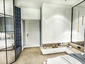 PROJEKT MIESZKANIA - WAWA-SŁUŻEW 2018 - Średnia szara sypialnia, styl tradycyjny - zdjęcie od BIBI Designe