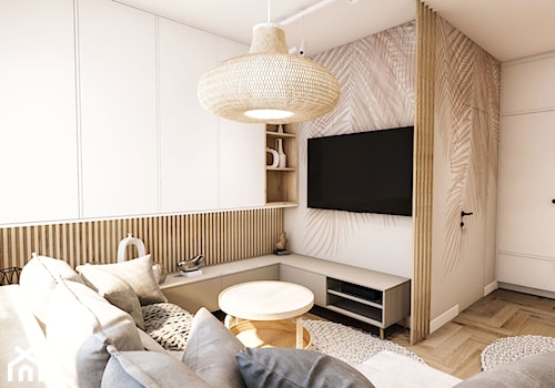 Projekt małego mieszkania - Wawa 1 24 - Salon, styl vintage - zdjęcie od BIBI Designe