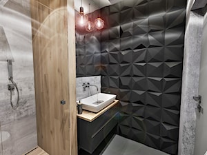 Projekt Mieszkania W-wa 2019 - Mała bez okna łazienka - zdjęcie od BIBI Designe