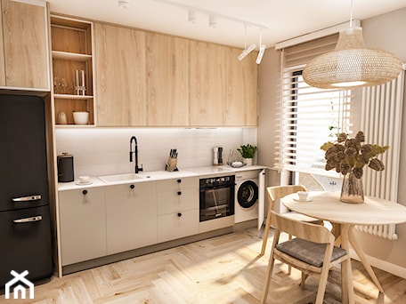 Aranżacje wnętrz - Kuchnia: Projekt małego mieszkania - Wawa 1 24 - Kuchnia, styl vintage - BIBI Designe. Przeglądaj, dodawaj i zapisuj najlepsze zdjęcia, pomysły i inspiracje designerskie. W bazie mamy już prawie milion fotografii!