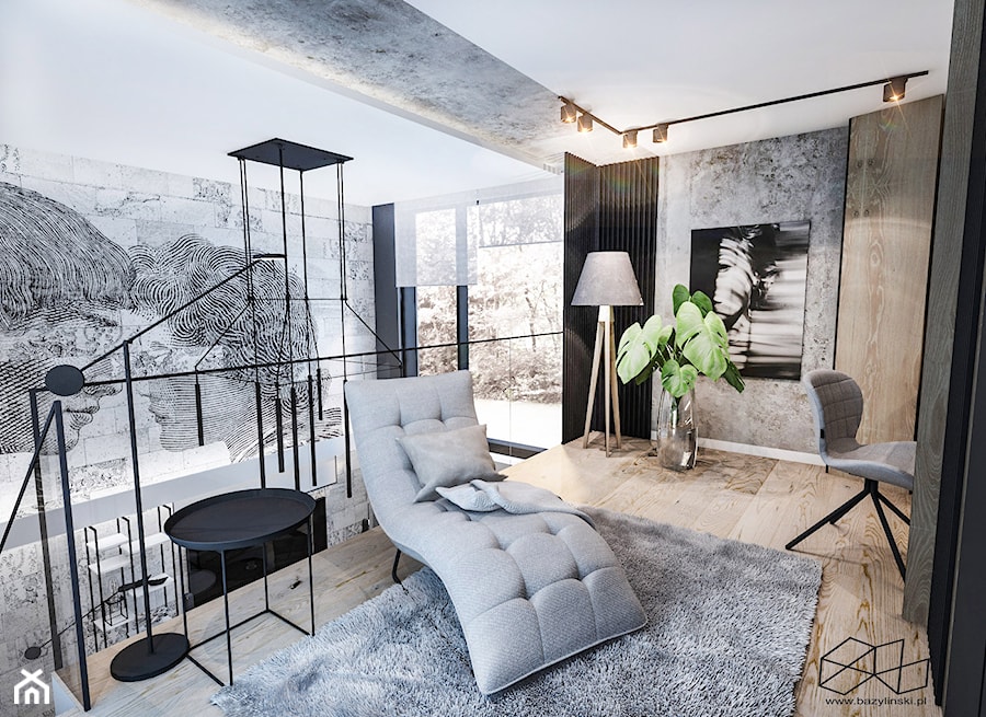 Projekt mieszkania w Apartamencie / ŁÓDŹ - Biuro, styl nowoczesny - zdjęcie od BIBI Designe