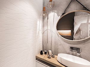 PROJEKT ŁAZIENKI - WAWA 2017 r. - Średnia bez okna łazienka, styl nowoczesny - zdjęcie od BIBI Designe