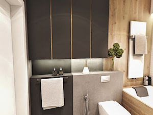 Projekt Mieszkania W-wa 2019 - Średnia bez okna łazienka - zdjęcie od BIBI Designe