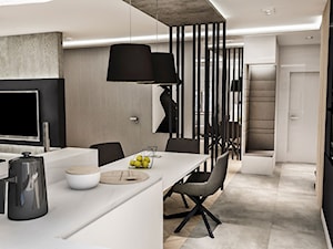 Projekt mieszkania W Warszawie 80 m2 - Kuchnia, styl nowoczesny - zdjęcie od BIBI