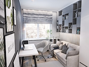 Projekt mieszkania w Apartamencie / ŁÓDŹ - Biuro, styl nowoczesny - zdjęcie od BIBI Designe