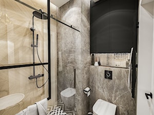 Projekt małej łazienki - Mała bez okna łazienka, styl tradycyjny - zdjęcie od BIBI Designe