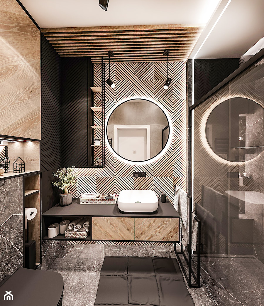 Łazienka, styl industrialny - zdjęcie od BIBI Designe