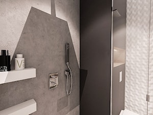 PROJEKT ŁAZIENKI - WAWA 2017 r. - Bez okna łazienka, styl nowoczesny - zdjęcie od BIBI Designe