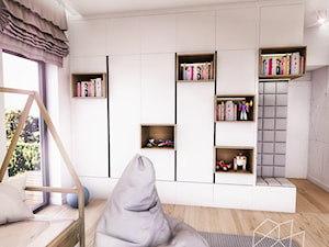 PROJEKT POKOJU CHŁOPCA - Średni biały pokój dziecka dla dziecka dla nastolatka dla chłopca dla dziewczynki, styl vintage - zdjęcie od BIBI Designe