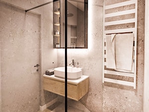 Projekt małego mieszkania - Wawa 1 24 - Łazienka, styl vintage - zdjęcie od BIBI Designe