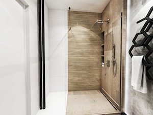Projekt mieszkania - Gdańsk 2019 r. - Mała bez okna łazienka, styl nowoczesny - zdjęcie od BIBI