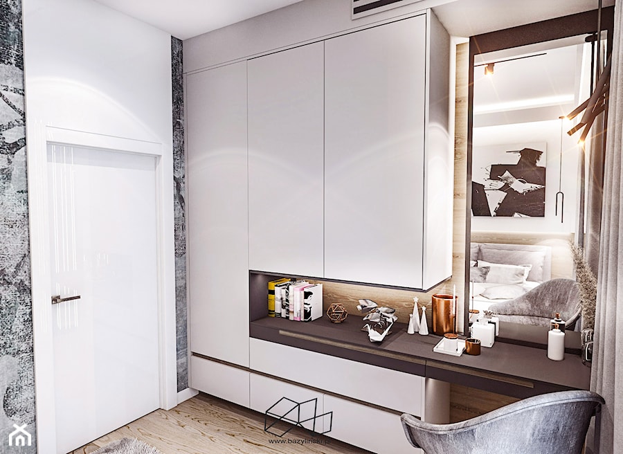 Projekt mieszkania w Apartamencie / ŁÓDŹ - Sypialnia, styl nowoczesny - zdjęcie od BIBI Designe