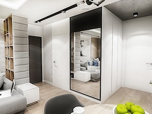 Projekt mieszkania - Gdańsk 2019 r. - Średni szary hol / przedpokój, styl nowoczesny - zdjęcie od BIBI