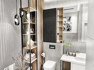 Projekt mieszkania w Apartamencie / ŁÓDŹ - Łazienka, styl nowoczesny - zdjęcie od BIBI Designe
