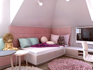 Mały różowy pokój dziecka dla nastolatka dla dziewczynki - zdjęcie od BIBI Designe