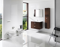 KOLEKCJA VICTORIA - Średnia łazienka z oknem, styl minimalistyczny - zdjęcie od Roca - Homebook