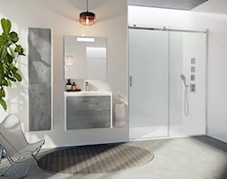 KOLEKCJA AREA_RONDA_IGNIS - Średnia łazienka z oknem, styl skandynawski - zdjęcie od Roca - Homebook