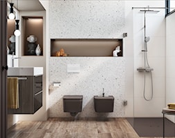 KOLEKCJA INSPIRA_CRATOS - Średnia łazienka z oknem, styl nowoczesny - zdjęcie od Roca - Homebook