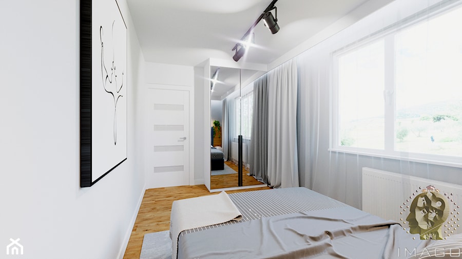 Mieszkanie w Pszczynie - Sypialnia, styl nowoczesny - zdjęcie od Karolina Żaczek