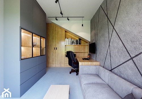 Projekt domu w Tychach - Biuro, styl nowoczesny - zdjęcie od Karolina Żaczek