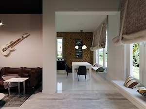 Stary dom - od nowa - Średnia biała jadalnia jako osobne pomieszczenie, styl nowoczesny - zdjęcie od Karolina Żaczek