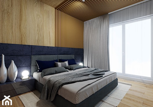 Mieszkanie w stylu industrialnym/nowoczesnym - Średnia biała sypialnia, styl nowoczesny - zdjęcie od Karolina Żaczek