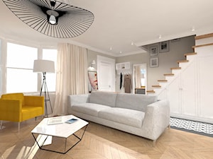 Projekt domu 110 m2 Swansea, Walia, GB - Salon, styl nowoczesny - zdjęcie od A1Studio