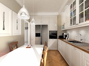 Projekt mieszkania 90 m2 Warszawa - Kuchnia, styl tradycyjny - zdjęcie od A1Studio