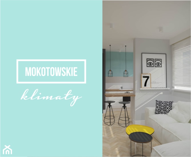 Mieszkanie na Starym Mokotowie Warszawa - Salon, styl skandynawski - zdjęcie od A1Studio - Homebook