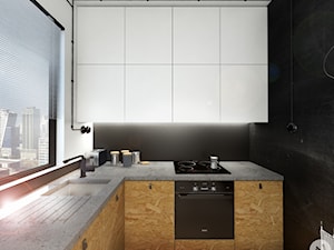 Projekt mieszkania w męskim stylu, Oxford, UK - Kuchnia, styl industrialny - zdjęcie od A1Studio