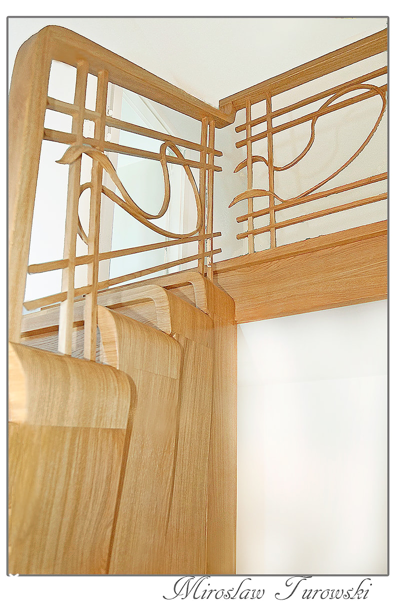Schody Gięte - balustrada - zdjęcie od Artystyczna Pracownia Stolarska