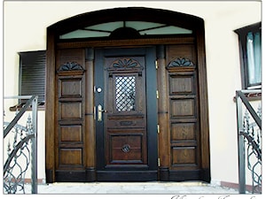 Drzwi portal zewnętrzny rzeźbiony - zdjęcie od Artystyczna Pracownia Stolarska