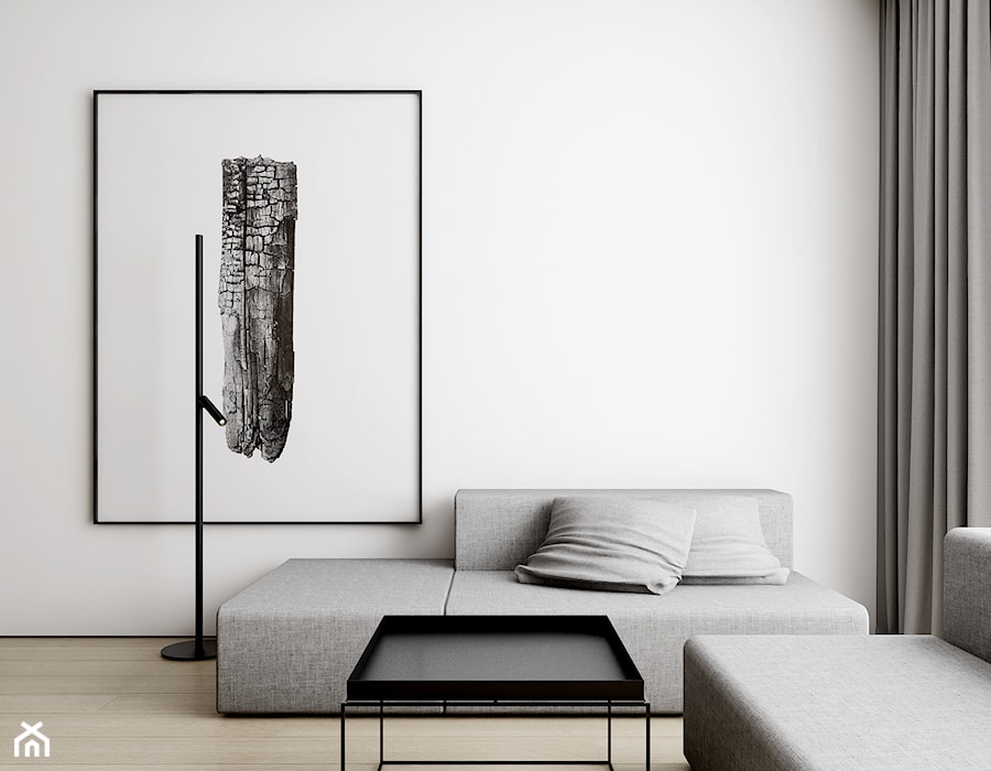 MIESZKANIE W ŁODZI - Salon, styl minimalistyczny - zdjęcie od INUTI