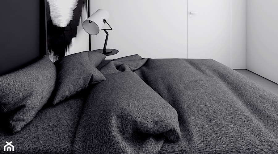 MIESZKANIE W ŁODZI - Mała sypialnia, styl minimalistyczny - zdjęcie od INUTI
