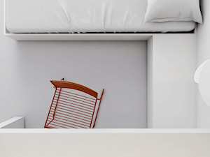WNĘTRZA DOMU SZEREGOWEGO - Sypialnia, styl minimalistyczny - zdjęcie od INUTI